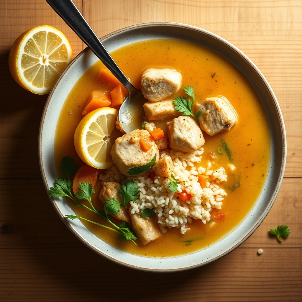 Soupe Au Citron Et Riz