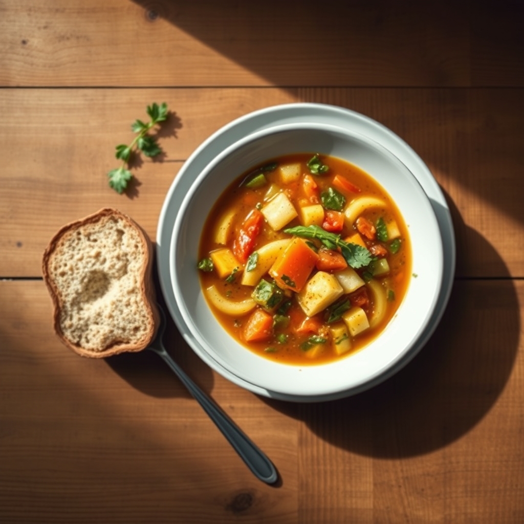 Soupe aux légumes créole