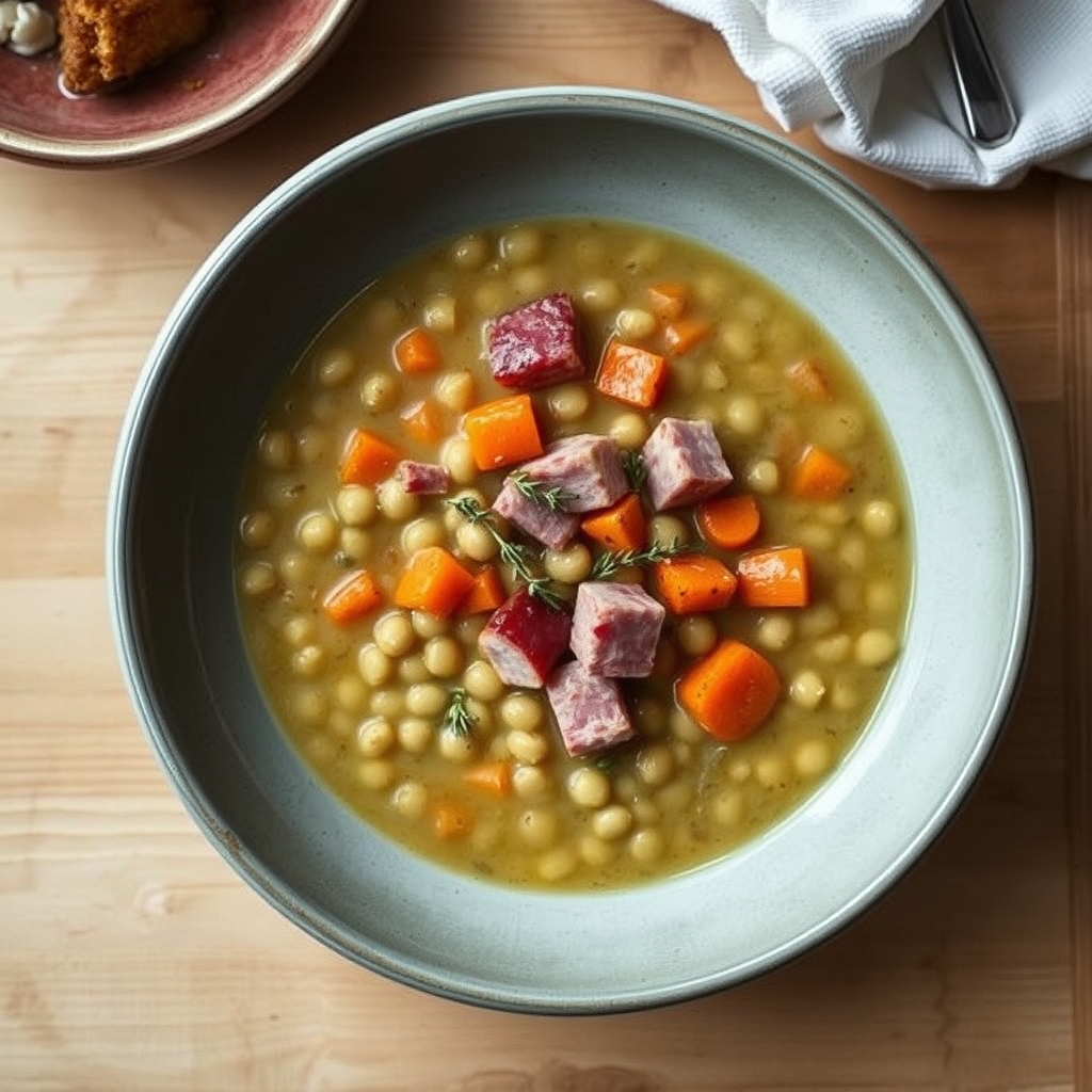 Soupe aux pois jaunes