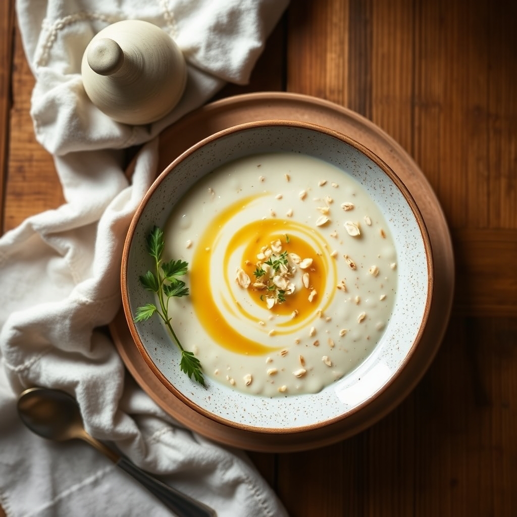Soupe d'orge au lait