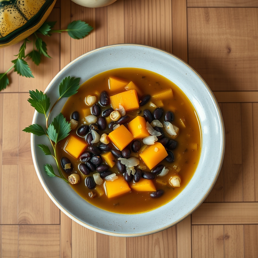 Soupe de Courge et de Haricots