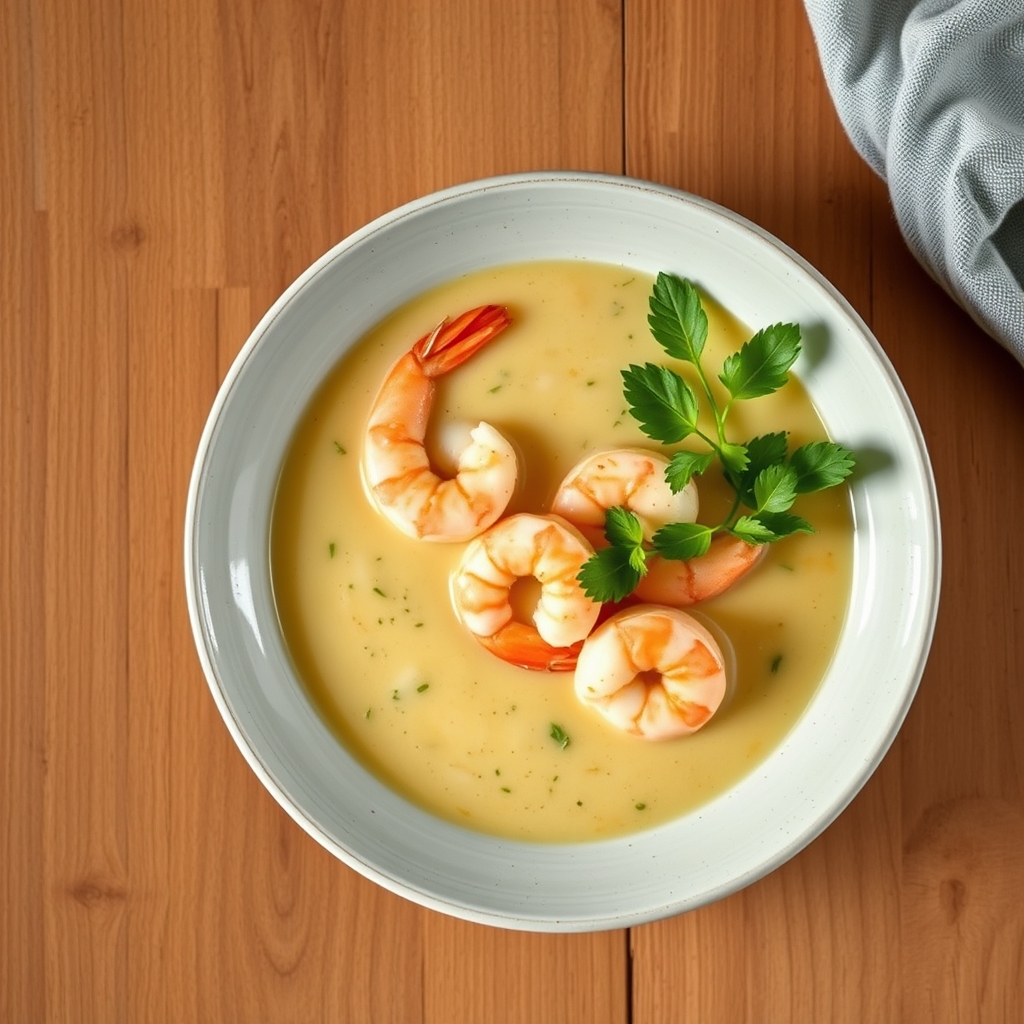 Soupe de crevettes au lait de coco
