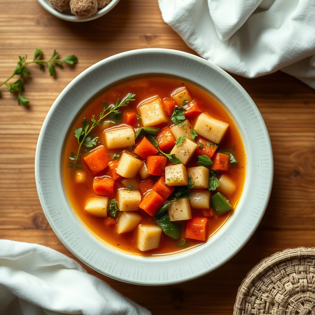 Soupe de légumes grecque