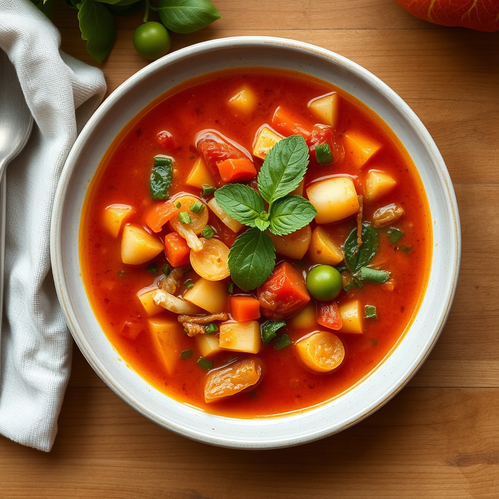 Soupe de légumes italiens