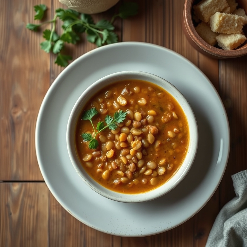 Soupe de lentilles andines