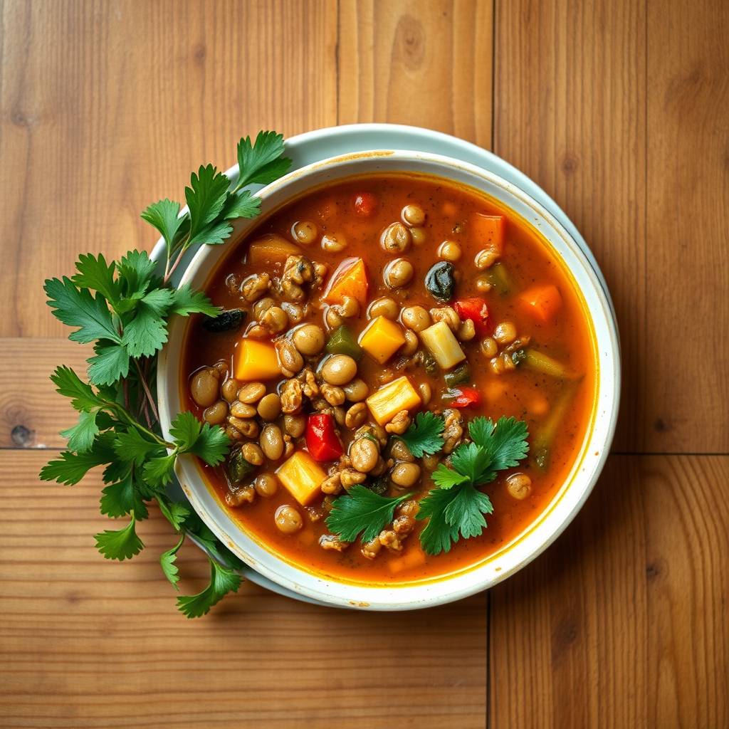Soupe de lentilles colombienne