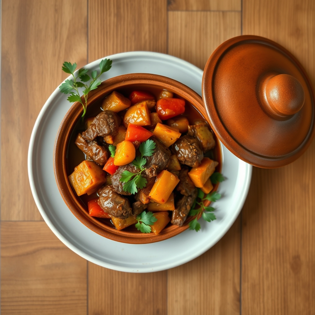Tajine de bœuf aux légumes