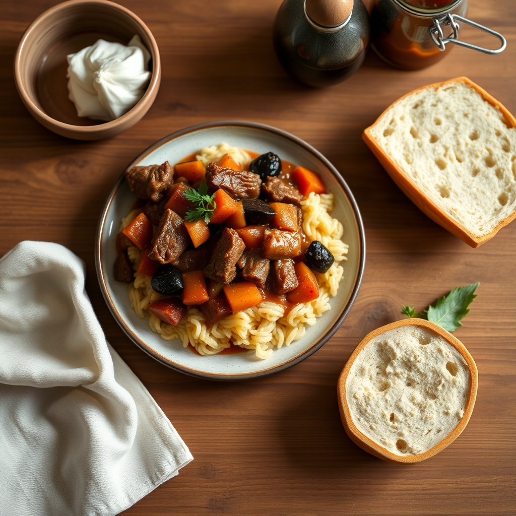 Tajine de boeuf aux pruneaux
