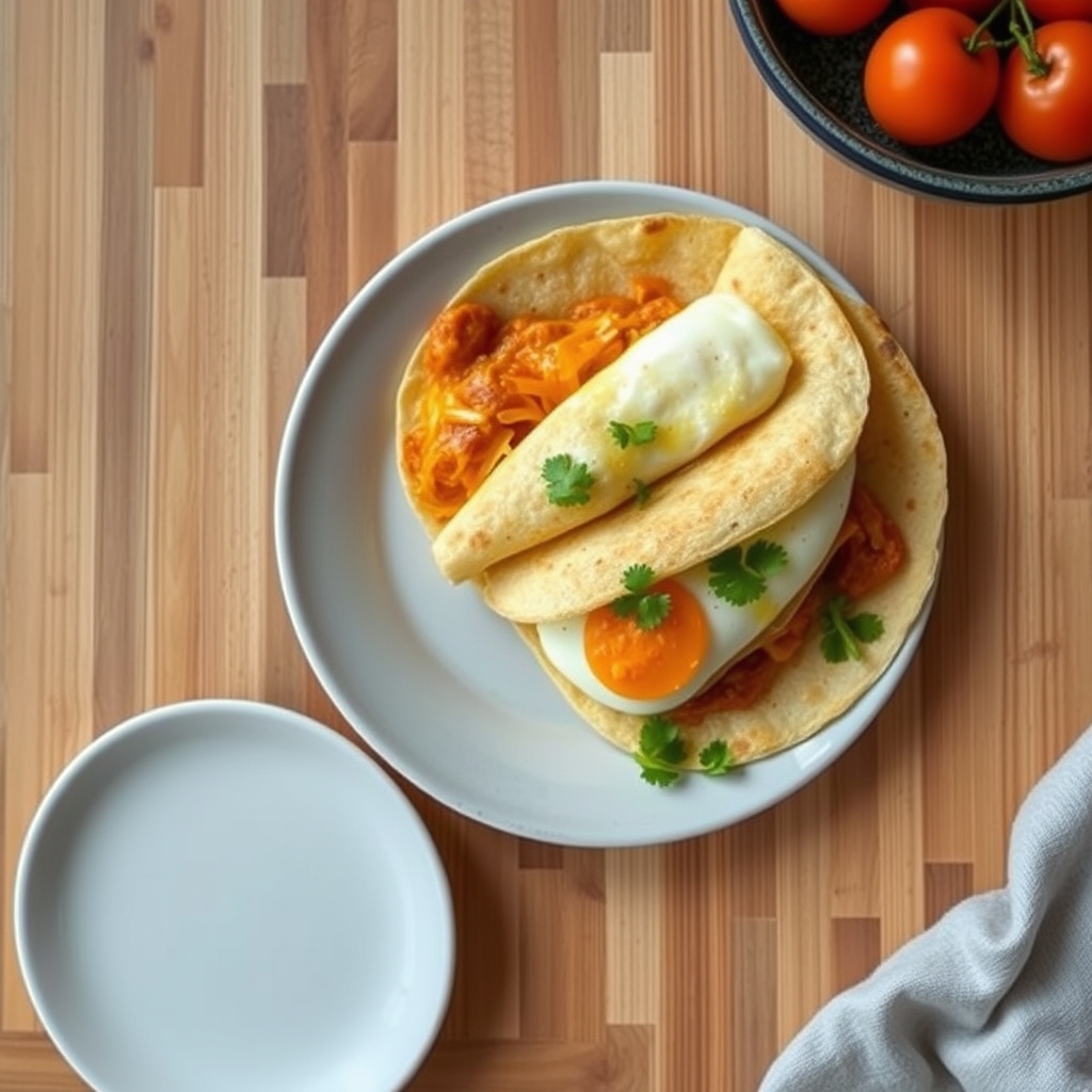 Tortillas aux œufs et fromage