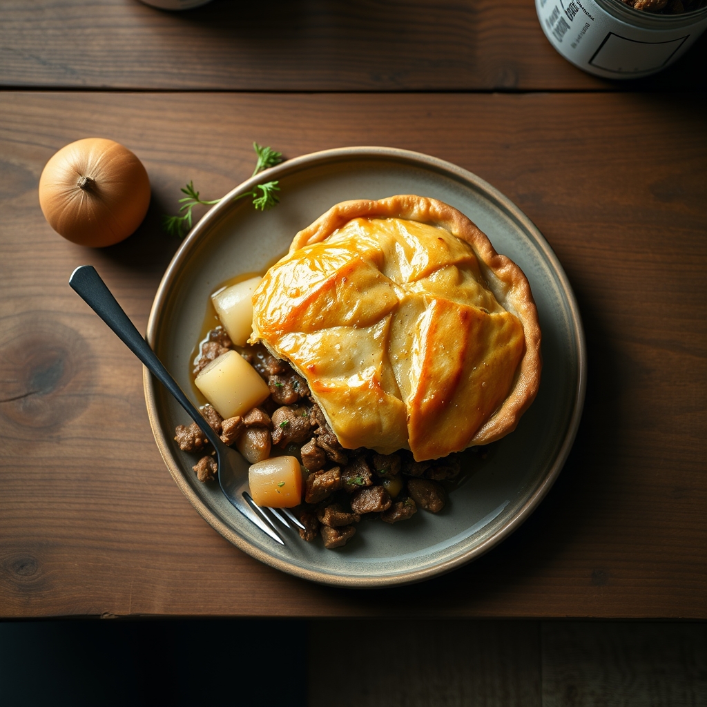 Tourte de viande et de légumes
